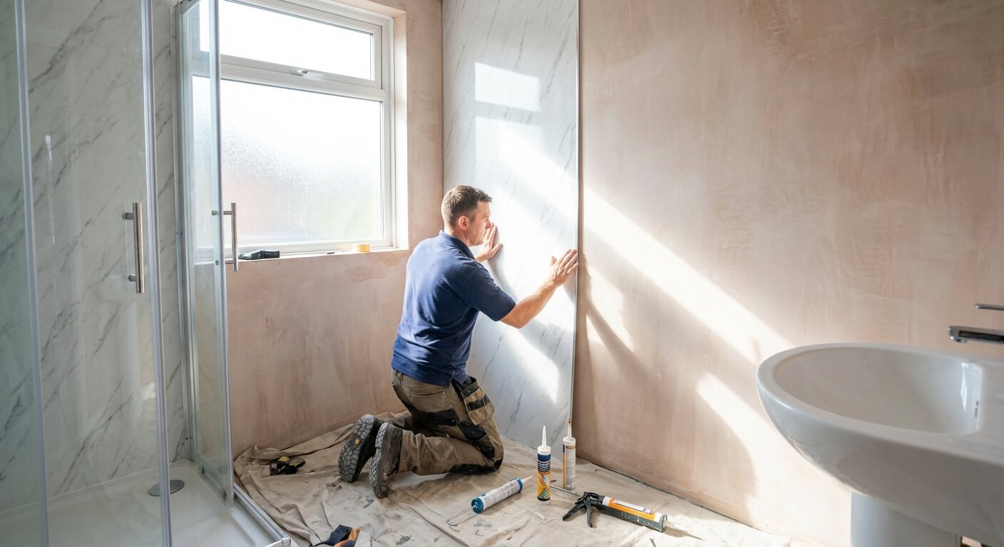 Bathroom Wall Panel Installation