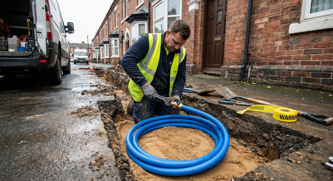 MDPE Water Pipe Installation