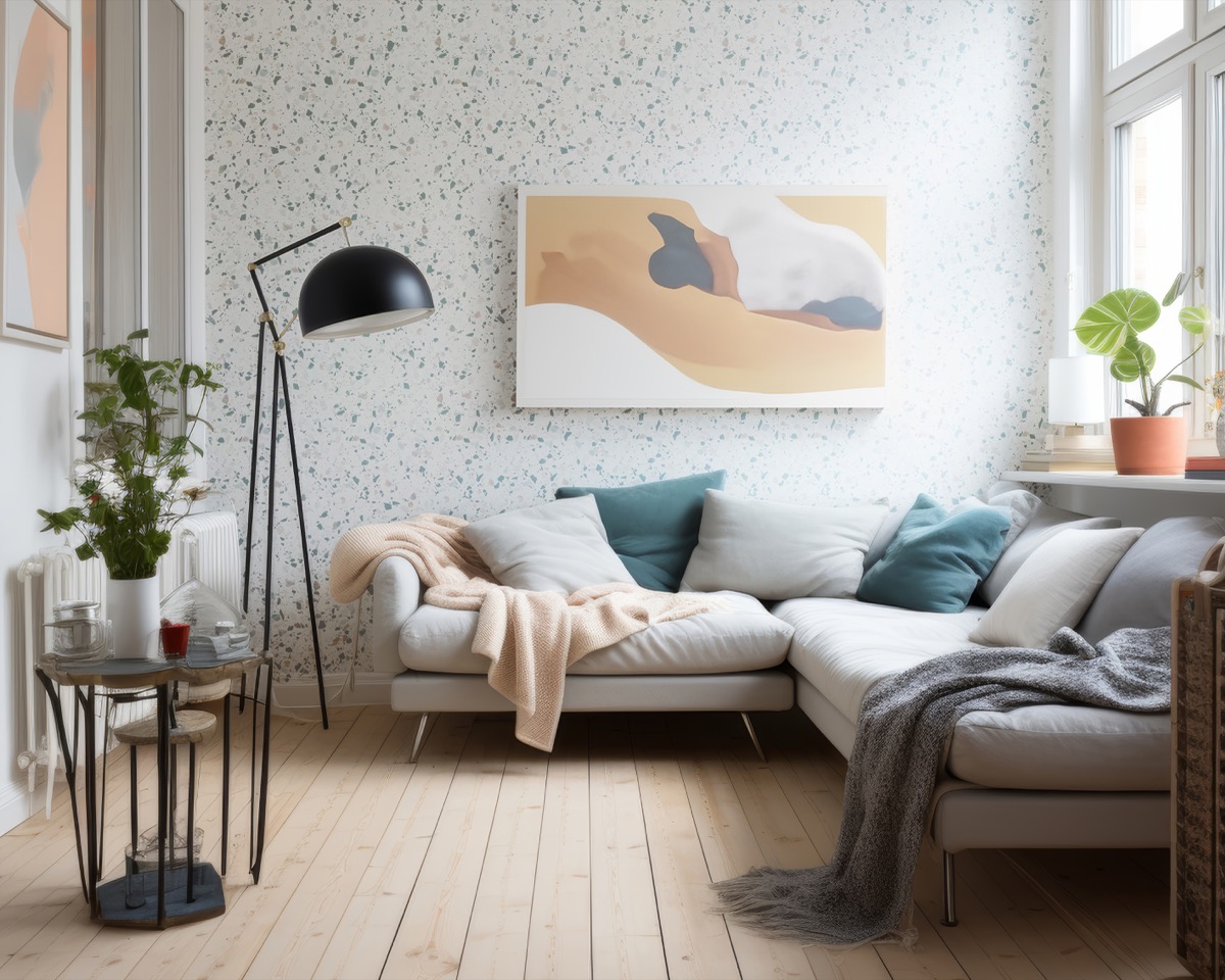 White sparkle shower panels